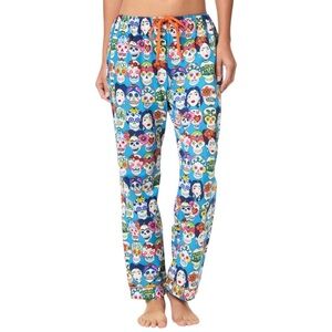 The Cat's Pajamas Women's Frida Cotton Poplin Pajama Pant Blue Size S